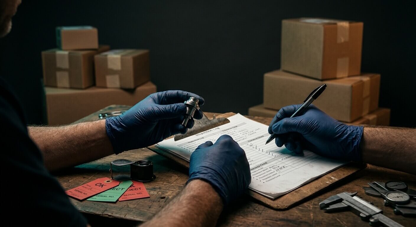 Quality-control inspection before shipment